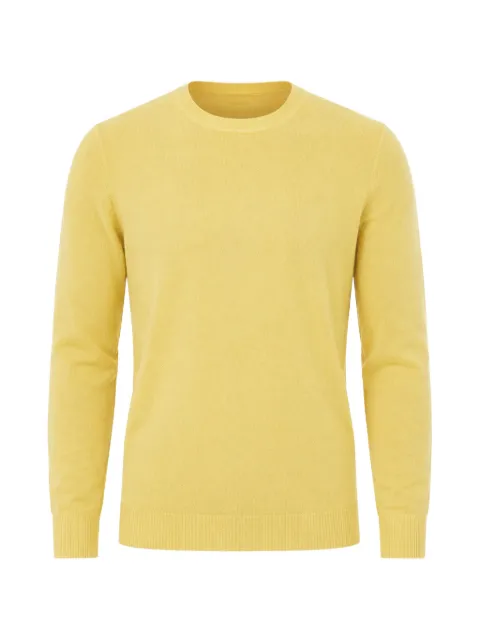 Malo crew-neck long-sleeve sweater Yellow UXA140F1K23E3051