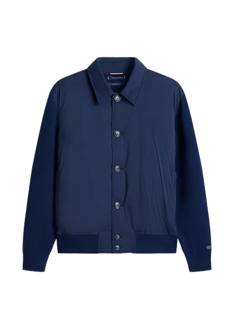 Tommy Hilfiger button-up bomber jacket Blue MW0MW41801