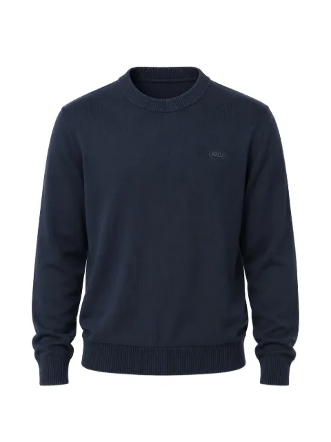 Diesel Out-Out logo-patch crew-neck sweater Blue A17699RJQAN81E