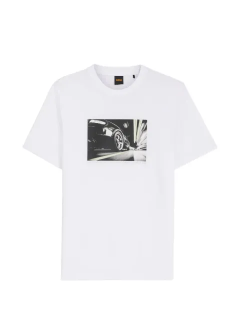 BOSS Motors graphic-print T-shirt White 50566627