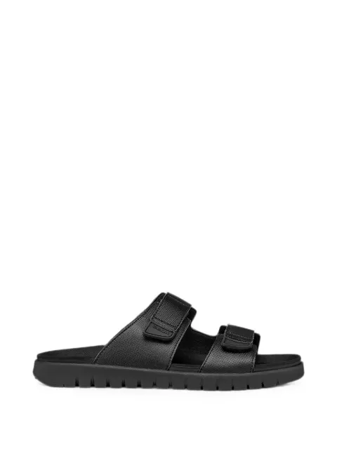 Geox touch-strap textured sandals Black U652JB0009B