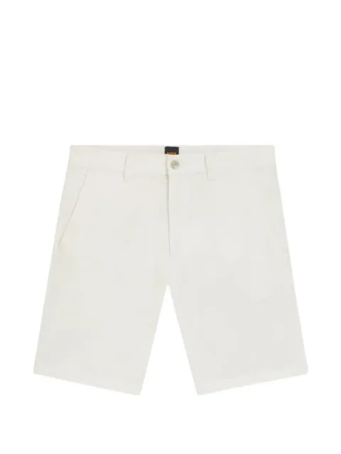 BOSS slim-fit chino shorts White 50564132