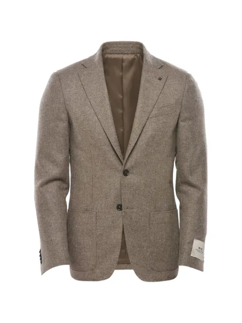 Corneliani single-breasted notch-lapel jacket Neutrals 26XZ232638386034