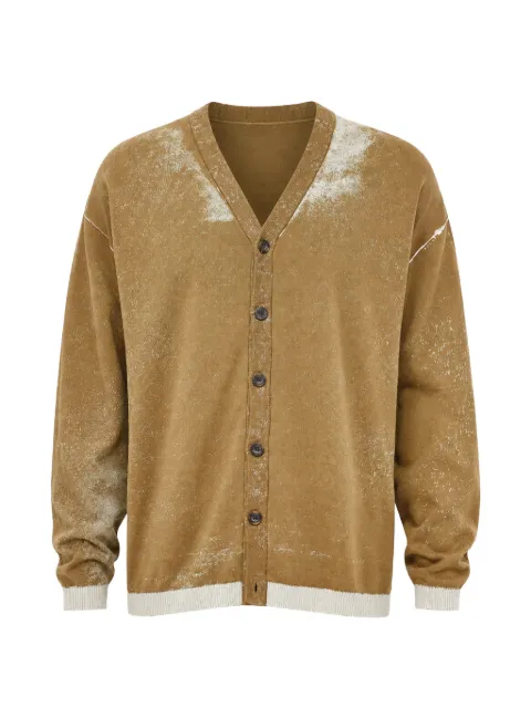 Diesel K-Larence faded-effect cardigan Brown A111900BEAR7BF