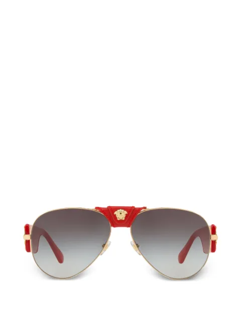 Versace Eyewear Medusa pilot-frame sunglasses Gold VE2150Q