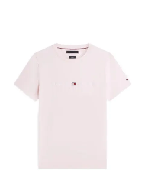Tommy Hilfiger logo-embroidered T-shirt Pink MW0MW11797