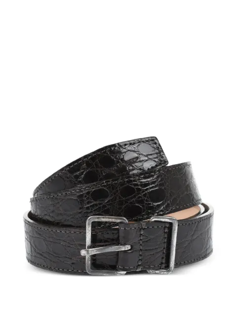 DSQUARED2 crocodile-effect leather belt Brown S82BE4045SJP335SS145081