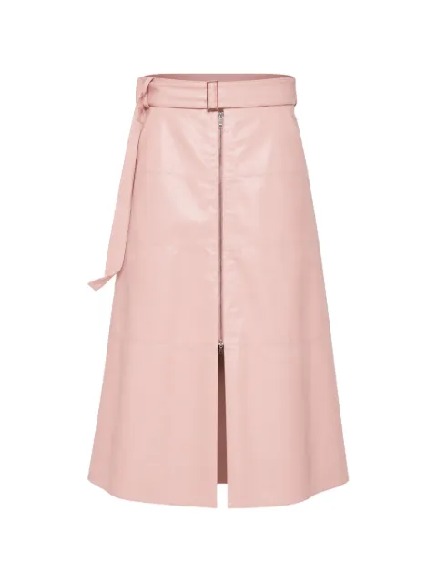 Partow belted panelled midi skirt Pink 424607L17