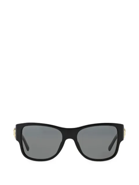 Versace Medusa plaque rectangle-frame sunglasses Black VE4275