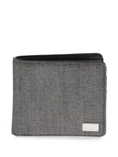 Diesel logo-patch bifold wallet Grey X09542P6936H3091