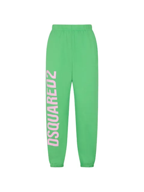 DSQUARED2 logo-print track pants Green S75KB0292S25538