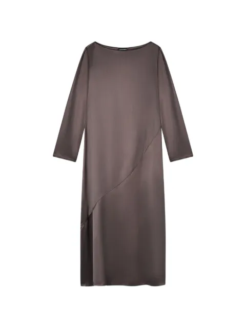 Emporio Armani diagonal-seam midi dress Brown EW003622AF21547U6128