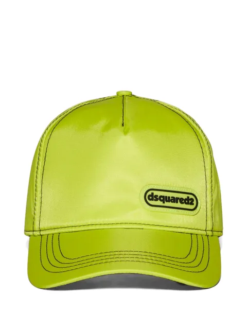 DSQUARED2 logo-patch baseball cap Yellow BCM067111700001