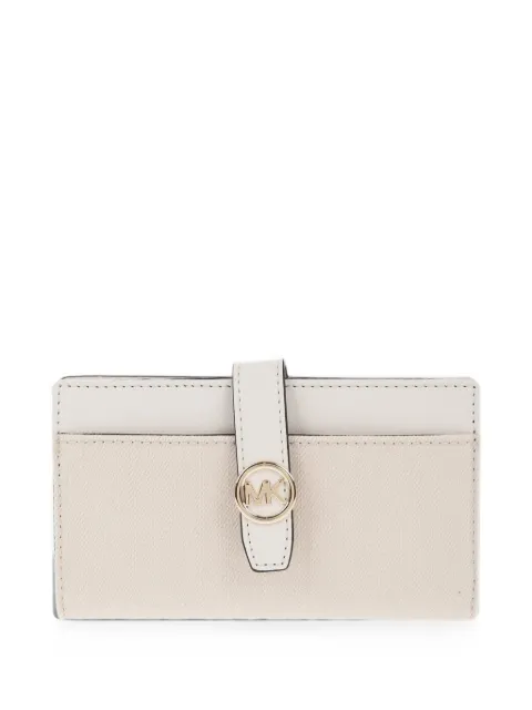 Michael Kors Greenwich logo-plaque wallet Neutrals 35T5GGRF8C2171