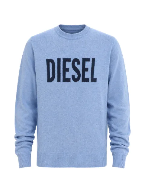 Diesel jacquard-logo sweater Blue A13795RJHARRG86H