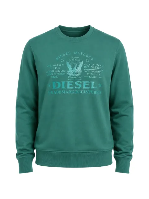 Diesel logo-print sweatshirt Green A15475RIAJH5JB