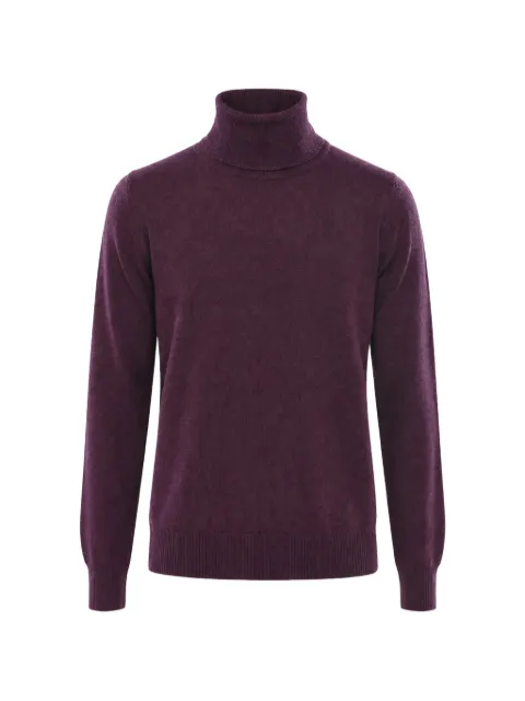 Malo turtleneck cashmere sweater Purple UMC004F1K02E3365