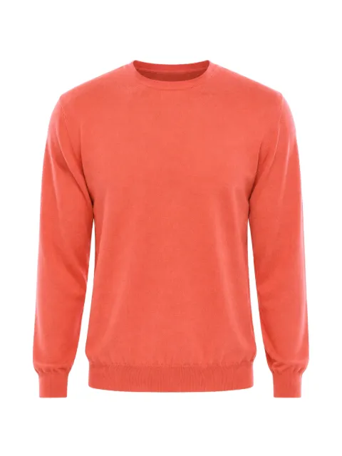 Malo crew-neck wool fine-knit top Orange UMA008F2Z07E3261