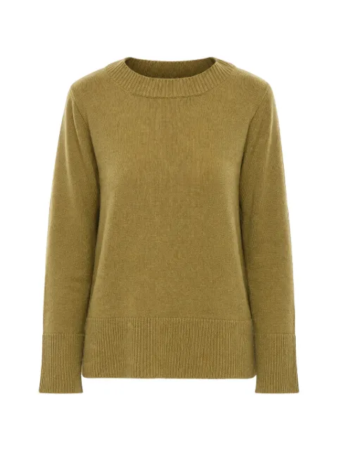 Malo crew-neck long-sleeve sweater Green DXA253F1B94E3403