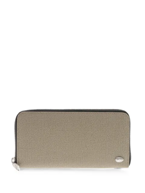 Diesel logo-plaque zip-around wallet Neutrals X09667P5588T7002
