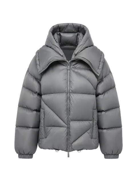 Bacon Double B hooded puffer jacket Grey BACPIGIA559BAC081
