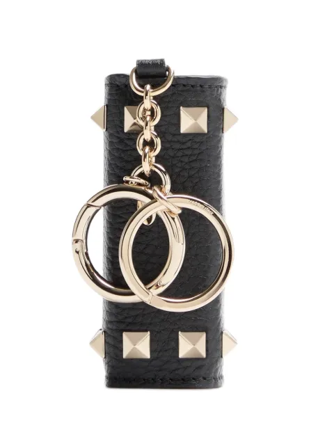Valentino Garavani Rockstud charm in grainy calfskin Black WP0BE7VSH