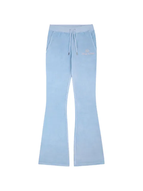 Juicy Couture x S&R crystal-embellished flared trousers Blue PA067716689