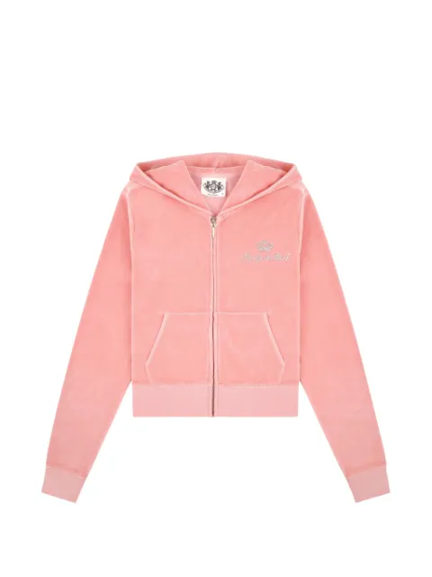 Juicy Couture x S&R crystal-embellished hoodie Pink CA046716689