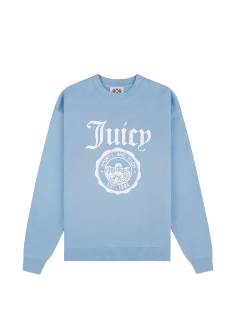 Juicy Couture x S&R logo-print crew-neck sweatshirt Blue ST098716691