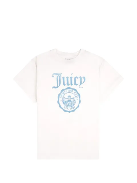 Juicy Couture x S&R logo-print cotton T-shirt White TO111716691
