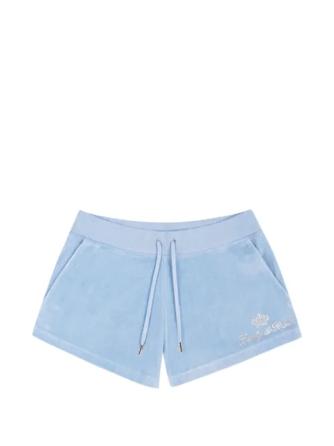 Juicy Couture x S&R crystal-embellished mini shorts Blue SH057716689