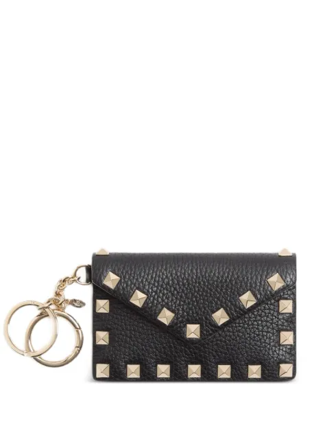 Valentino Garavani Rockstud charm in grainy calfskin Black WP0BC3VSH