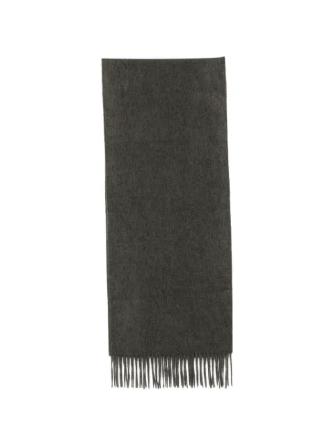 N.Peal fringed woven scarf Grey NPA000107A