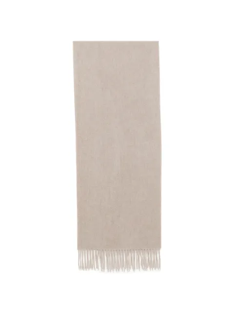 N.Peal fringed woven scarf Grey NPA000107A