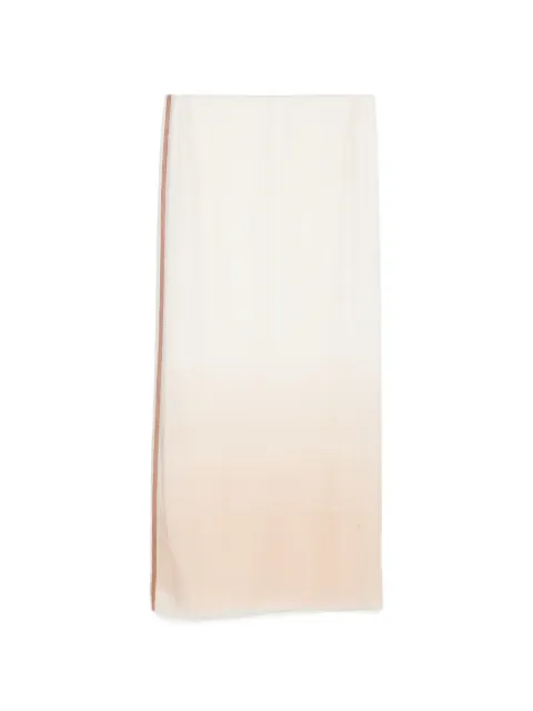 N.Peal bordered pashmina scarf Brown NPA109858