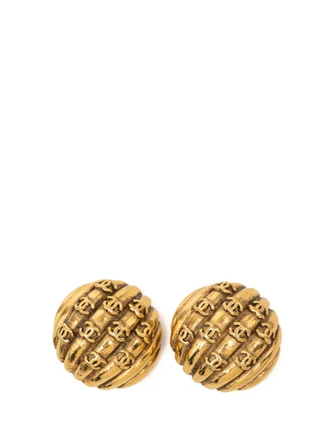 CHANEL Pre-Owned 1980-1990 CC Gold Plated Shell Clip On Earrings costume earrings Gold 0G59ZJH99MMO6PZX