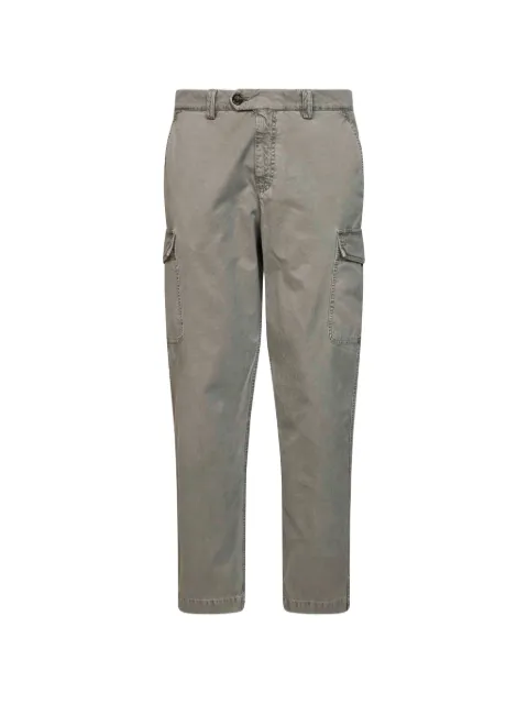 Brunello Cucinelli garment-dyed cotton cargo pants Grey M225NF1890C6345