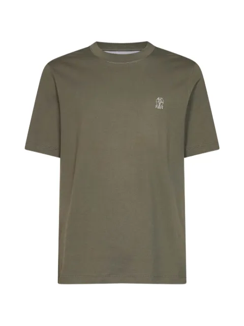 Brunello Cucinelli Solomeo cotton T-shirt Green M0B138440CSR69