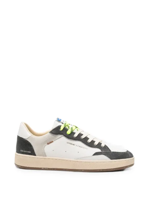 Crime London Chelsea panelled leather sneakers White 19204PP820