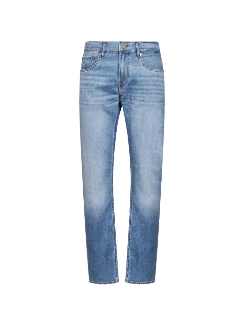 7 For All Mankind faded-effect whiskered jeans Blue 7TE7083L1C2