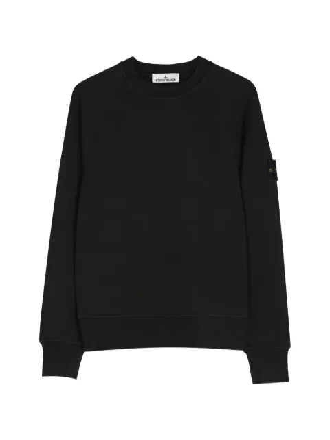 Stone Island Compass-badge raglan-sleeve sweater Black L2S156100008S0051
