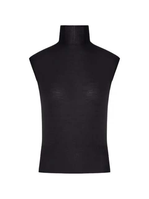 Rick Owens ribbed-knit sleeveless top Black RP02F5606M