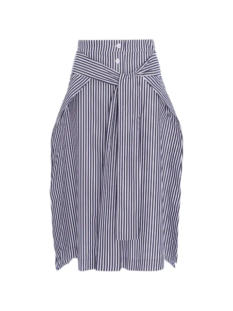 CuAnna Leea striped tie-waist skirt Blue LEEASKIRT