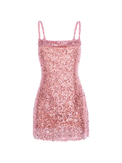 CuAnna Kim sequinned mini dress Pink KIMDRESS