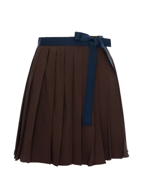CuAnna Angel pleated skirt Brown ANGELSKIRT