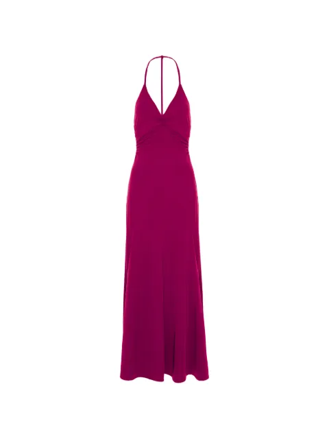 CuAnna ruched halterneck dress Pink MILEYDRESS