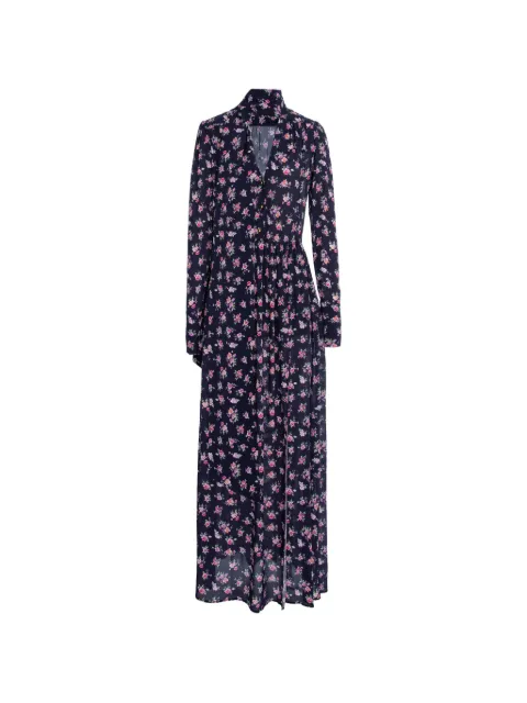 CuAnna floral-print tie-neck dress Blue GIUDITADRESS