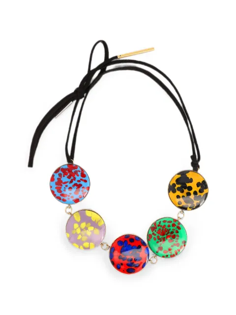 DRIES VAN NOTEN handmade painted necklace Gold 2621382290074