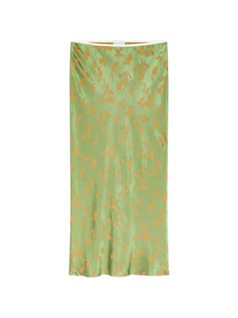 DRIES VAN NOTEN jacquard midi skirt Green 2620108024261