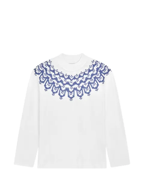 DRIES VAN NOTEN long-sleeve cotton tee White 2620211634600